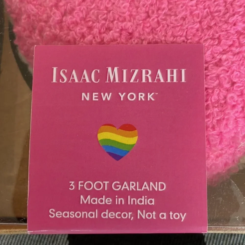 Isaac mizrahi New York 3 Foot Garland LOVE